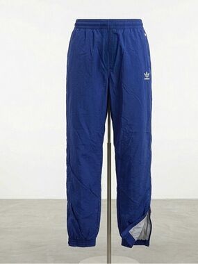 Vintage 90s Adidas Navy Blue Nylon Track Pants - Size XL